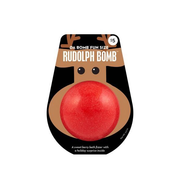 Da Bomb Bath Fizzers Rudolph Bath Bomb - 3.5oz | Target