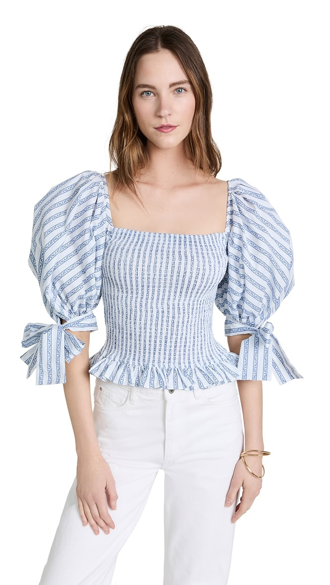 CAROLINE CONSTAS Nora Top | SHOPBOP, Memorial Day Outfits, Memorial Day Weekend Outfits | Shopbop