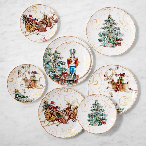 Twas the Night Before Christmas Mixed 16 Piece Dinnerware Set | Williams-Sonoma