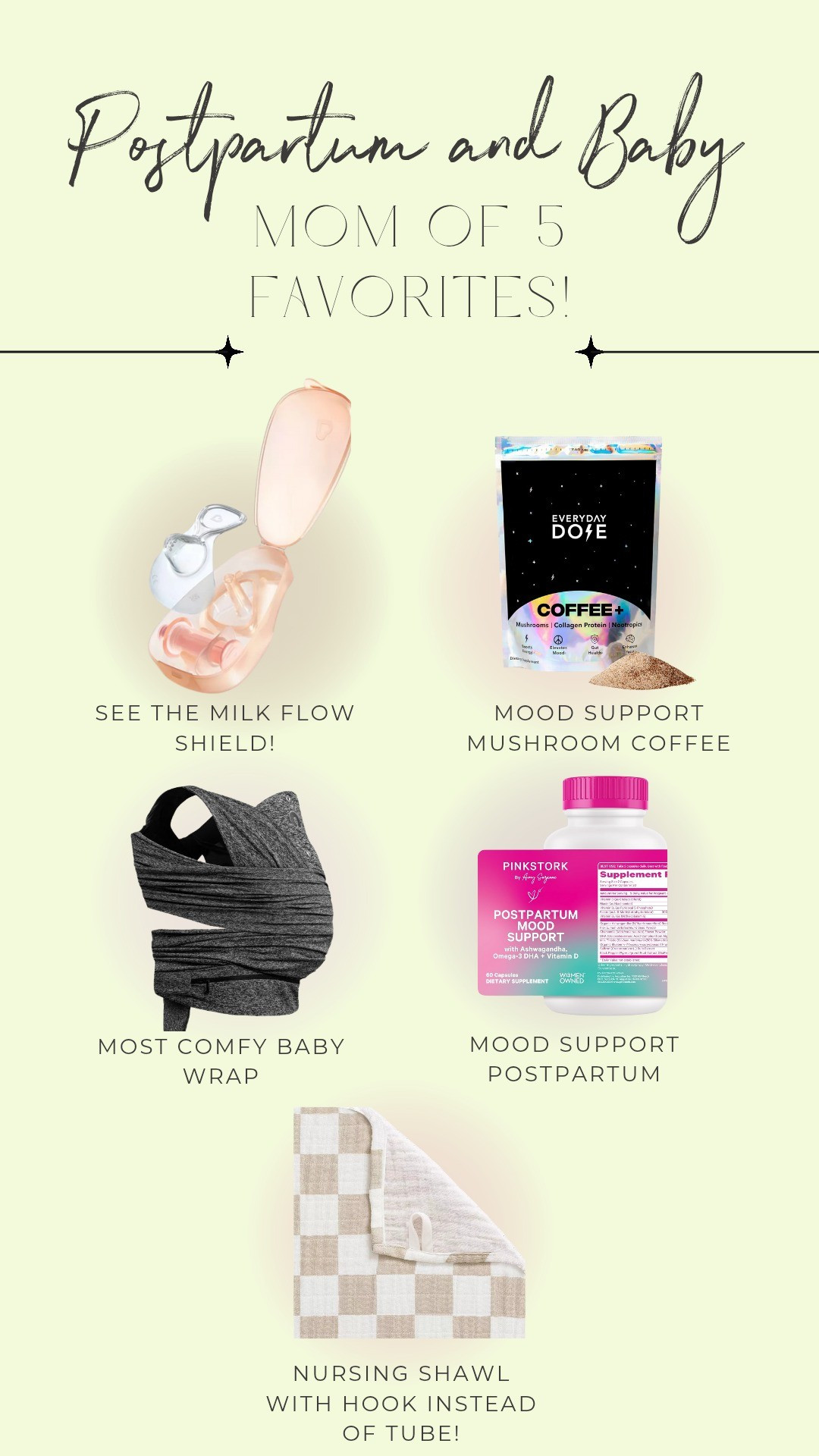 Postpartum and baby mom of 5 favorites!

#LTKBaby #LTKFamily #LTKKids