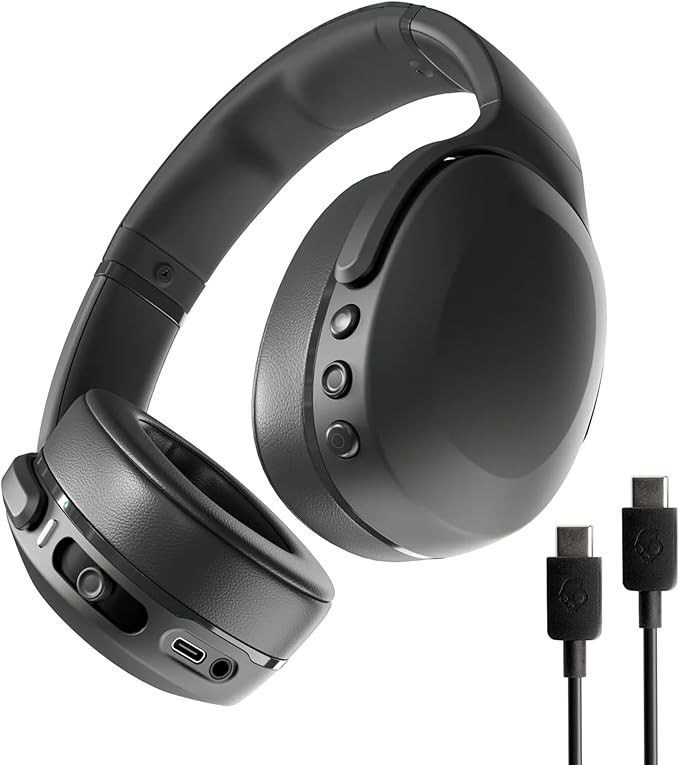 Skullcandy Crusher Evo Wireless Bluetooth Headphones with Extra USB-C Charging Cable, Multi-Senso... | Amazon (US)