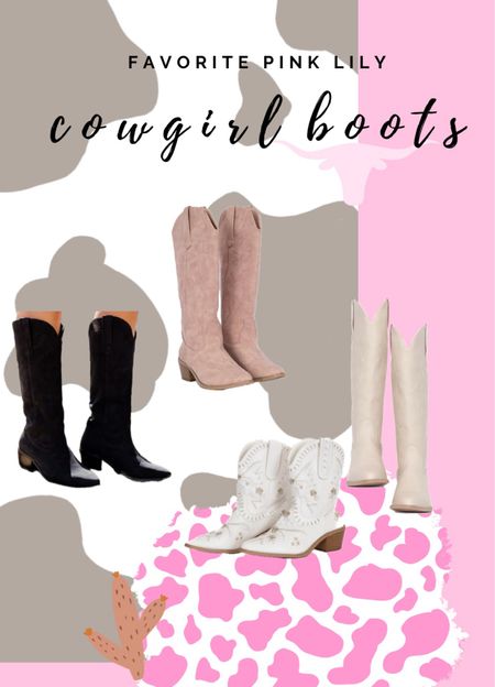 Newest trend: cowgirl boots! Shop all the styles on Pink Lily! Uhhhhh adding all of them to my cart!

#LTKfindsunder100 #LTKstyletip #LTKGiftGuide