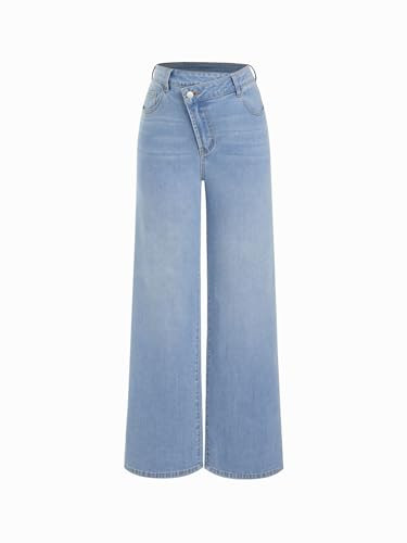 CIDER Wide Leg Jeans Women Wrap High Waisted Baggy Boyfriend Jeans Y2K | Amazon (US)