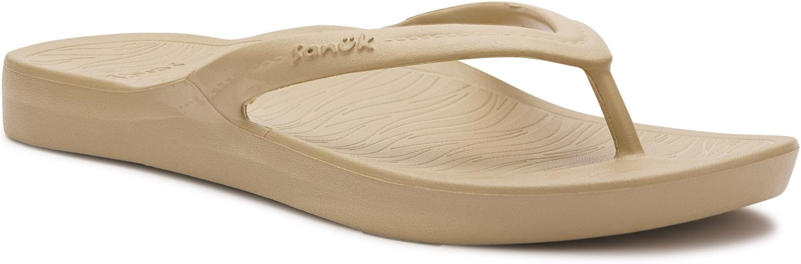 Sanuk Palmer Arch Support Flip Flops for Women \u2013 Water Friendly, Floatable & Lightweight | N... | Amazon (US)