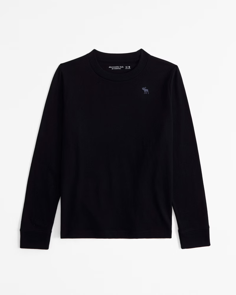 essential long-sleeve icon crew tee | Abercrombie & Fitch (US)