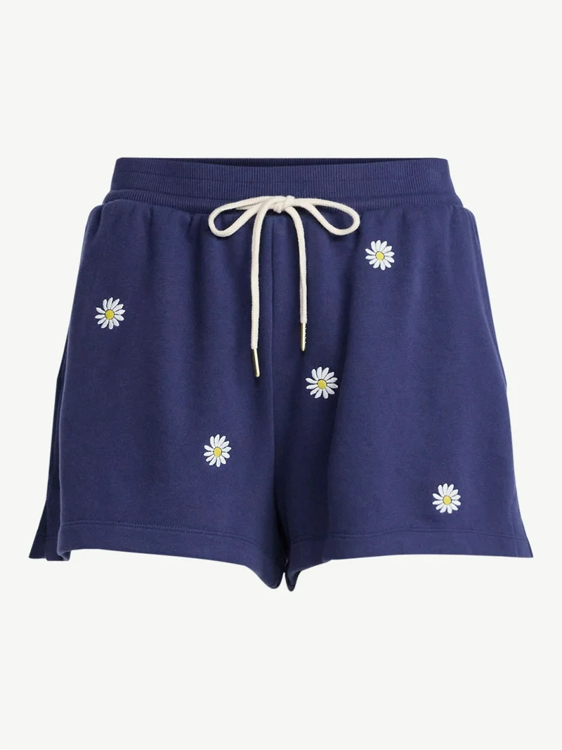 Free Assembly Women's Sweat Shorts with Side Slits, 2.25” Inseam, Sizes XS-XXL | Walmart (US)