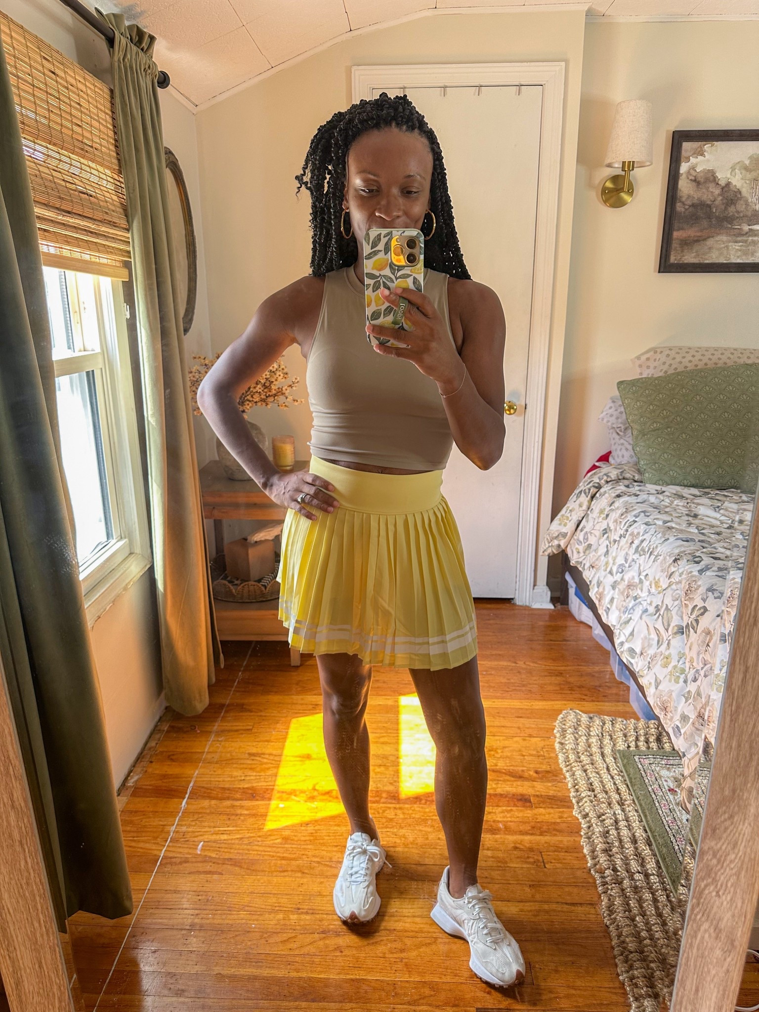 Wearing size XS in skirt.  Has shorts underneath 

#LTKSeasonal #LTKActive