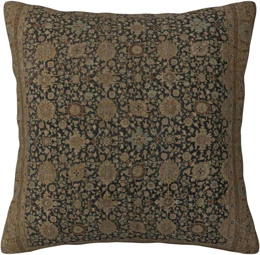 Amazon.com: POMOTER Antique Persian Tabriz Rug Print Throw Pillow Covers Modern Pillow Cushion Ca... | Amazon (US)