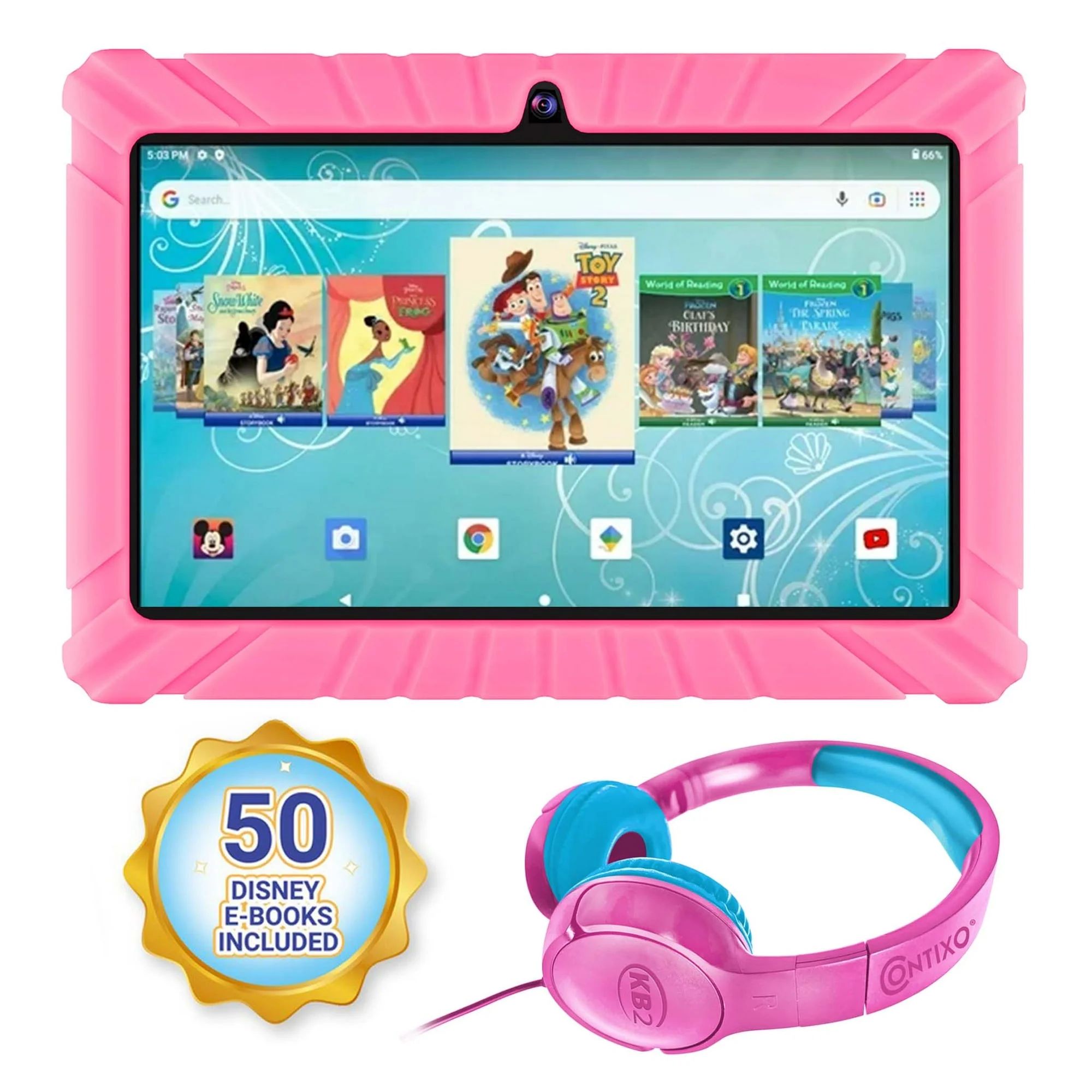 Contixo V8-2 Bundle, 7" Kids Tablet and Headphone with 32GB Storage and Pre-loaded 50+ Disney eBo... | Walmart (US)