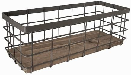 Small Metal Wire Storage Basket Bin, Farmhouse basket for Toilet, Coffee Pod cups, Towel, Spice R... | Amazon (US)