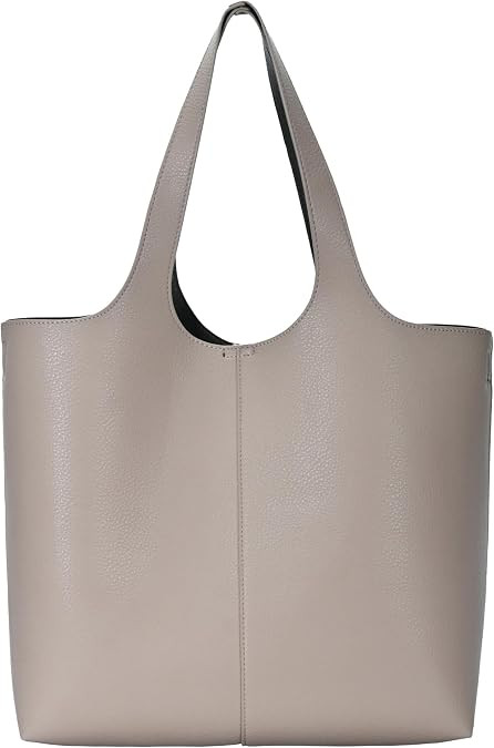Madison West Elle Tote | Vegan Leather Tote Bags for Women with Double Handles and Scoop neck | 1... | Amazon (US)