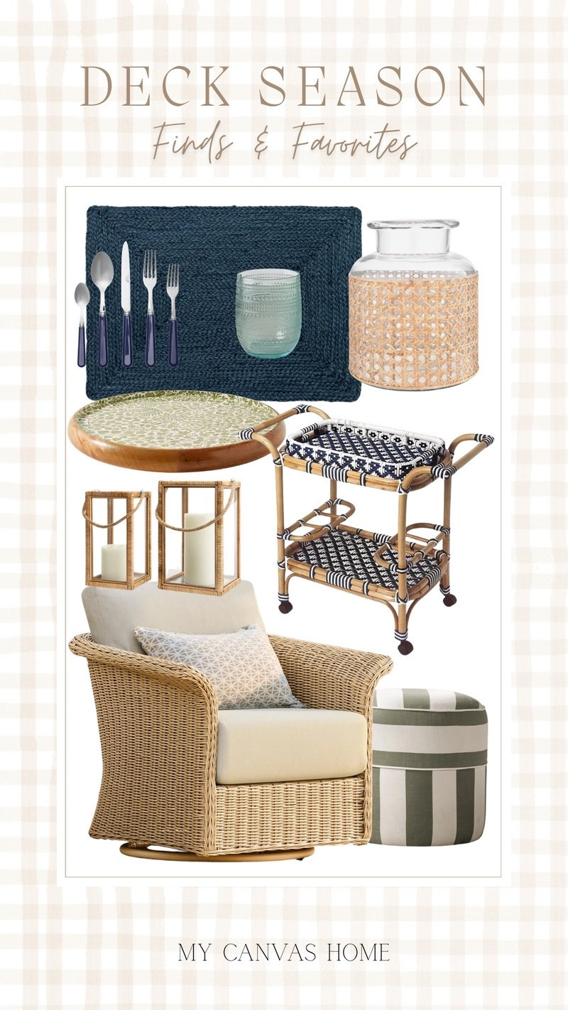 Decorative picks to add to your deck or patio this season! 🤍 A standout? This wicker patio chair, which gives major Serena and Lily vibes.

#LTKHome #LTKSaleAlert #LTKSeasonal