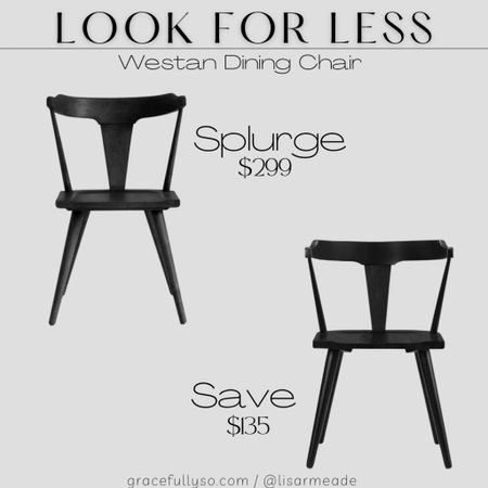 Home look for less - designer inspired - dupe - home decor - home - furniture - pottery barn - westan dining chair - chair - wood chair  - dining room - kitchen - entertaining - home inspo - amazon - 

#LTKhome