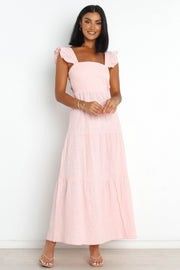 Peaches Dress - Baby Pink - Petal And Pup - Bump Friendly Wedding Guest Dress | Petal & Pup (US)