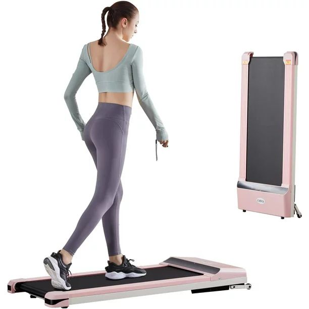 UMAY Portable Treadmill, Under Desk Walking Pad Flat Slim Treadmill, Sports App, Installation-Fre... | Walmart (US)