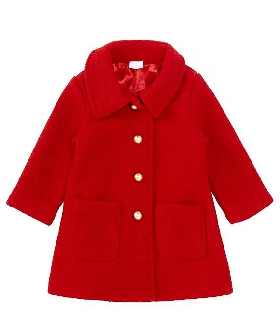 Baby Girl 12-24 Months Button Front Dress Coat | Dillard's