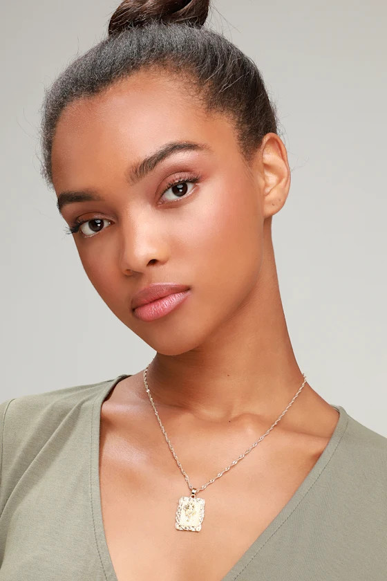 My Treasure Gold Frame Pendant Necklace | Lulus (US)