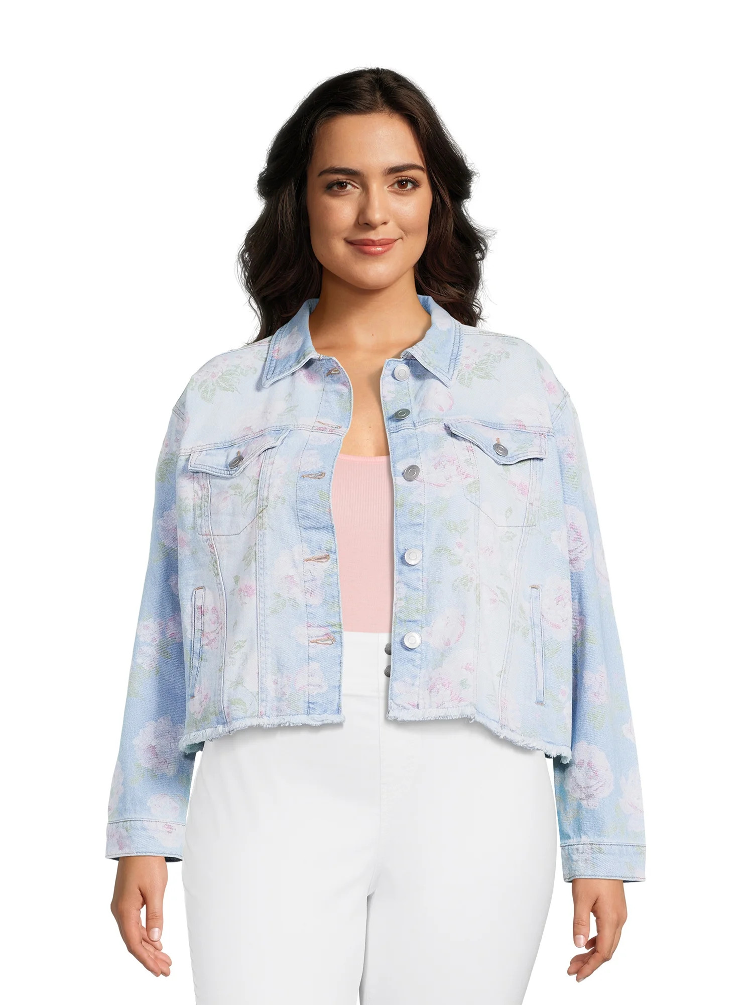 Celebrity Pink Juniors Plus Size Denim Jacket | Walmart (US)