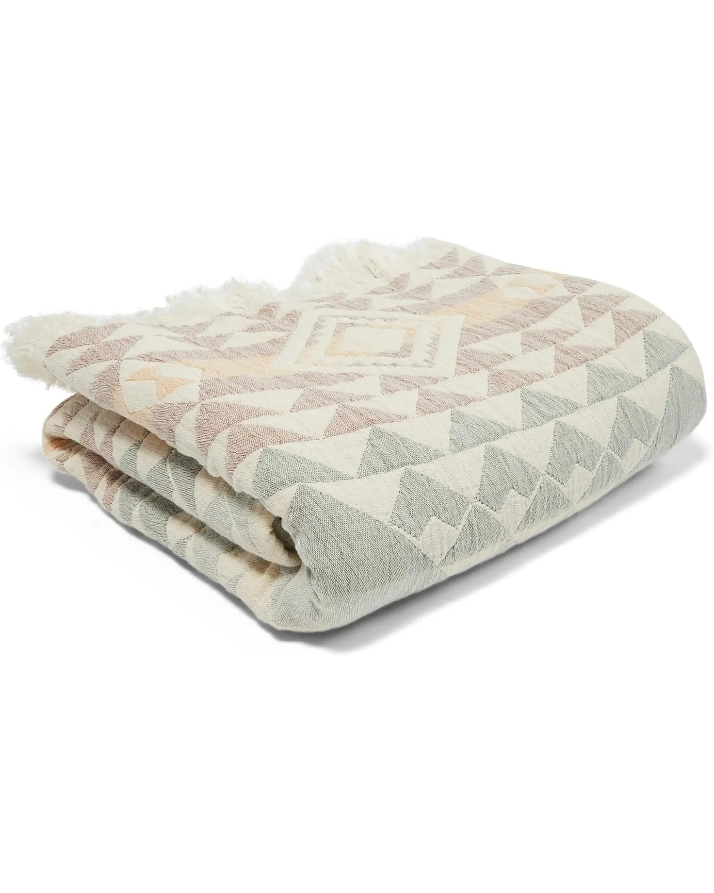 Fringed Cotton Throw | Zappos