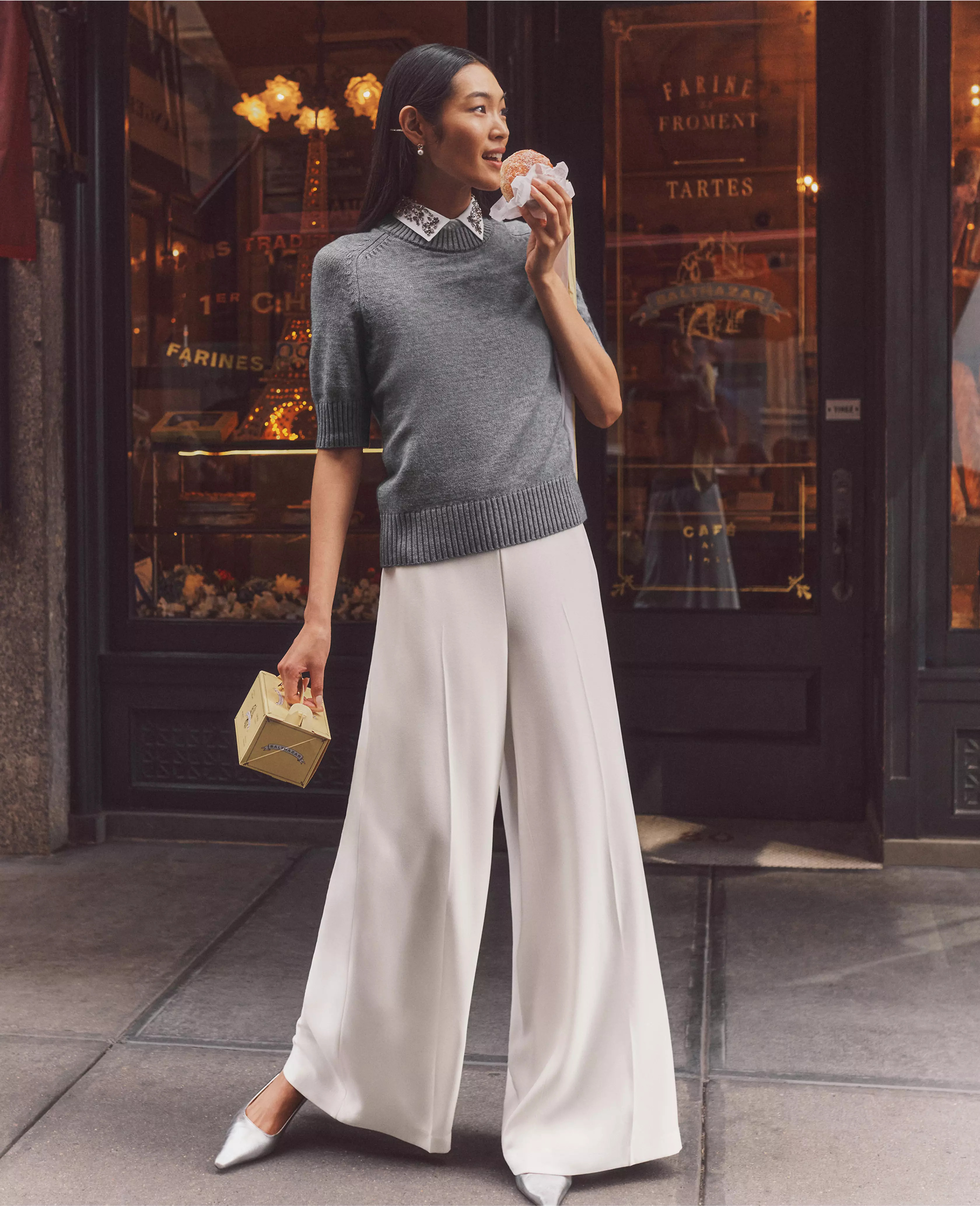 The Dramatic Wide-Leg Crepe Pant | Ann Taylor (US)