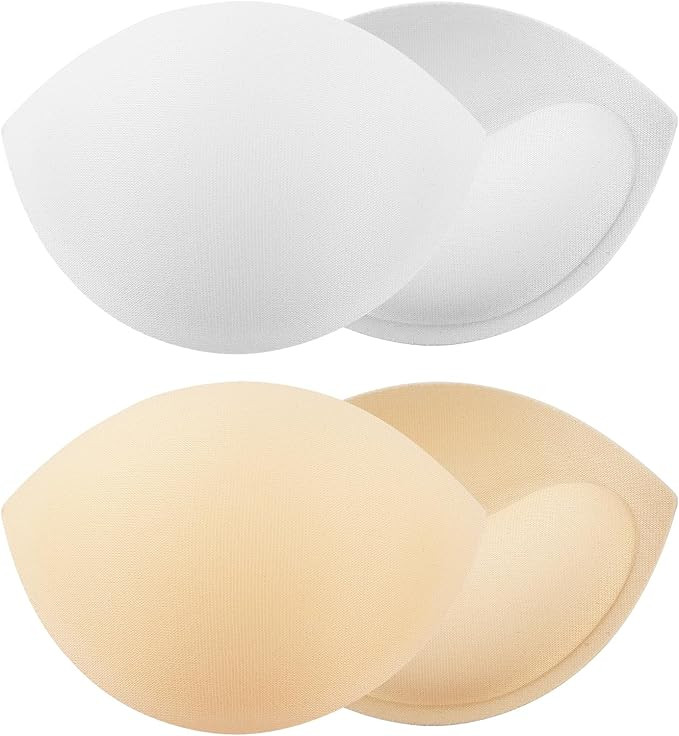 2 Pairs Small Size Bra Inserts Breast Enhancers, Women's Push Up Bra Pads Inserts, Push up Swimsu... | Amazon (US)