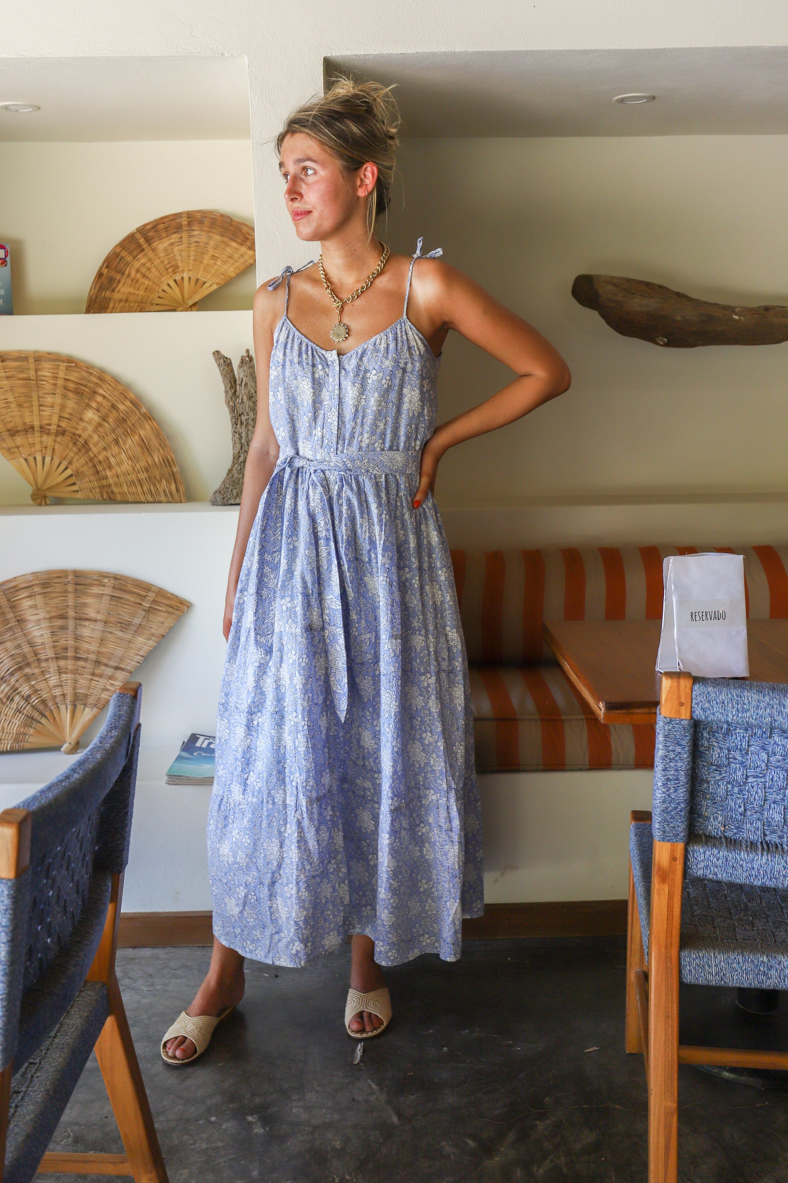 Siesta Dress in Light Blue | Marea