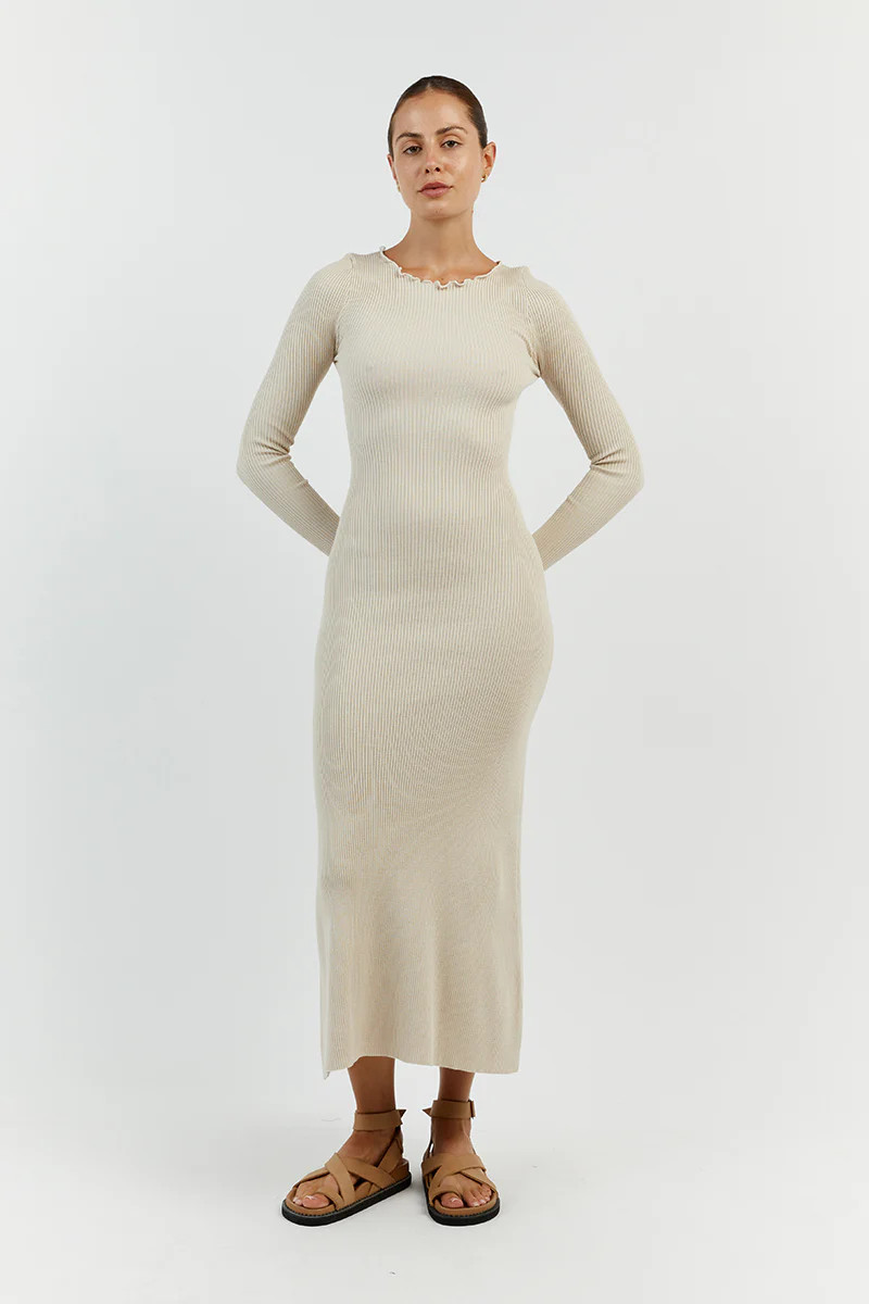 SOPHIA STONE SLEEVED MIDI DRESS | DISSH