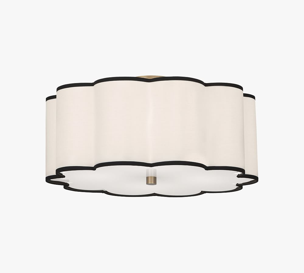 Tess Scalloped Flush Mount (16"-24") | Pottery Barn (US)