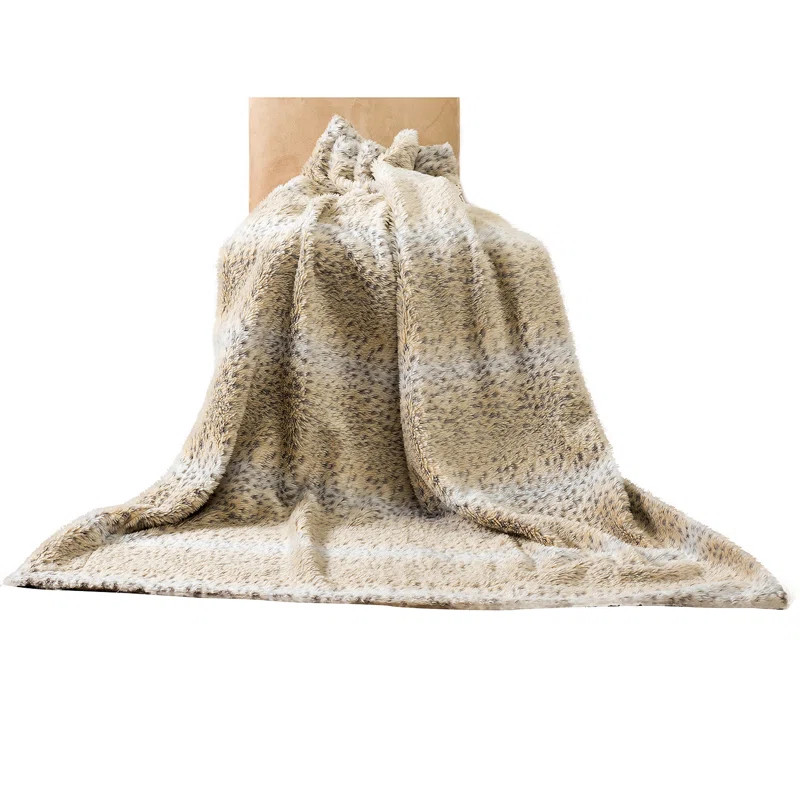 14 Karat Home Inc. Snow Leopard Woven Throw Blanket & Reviews | Wayfair | Wayfair North America