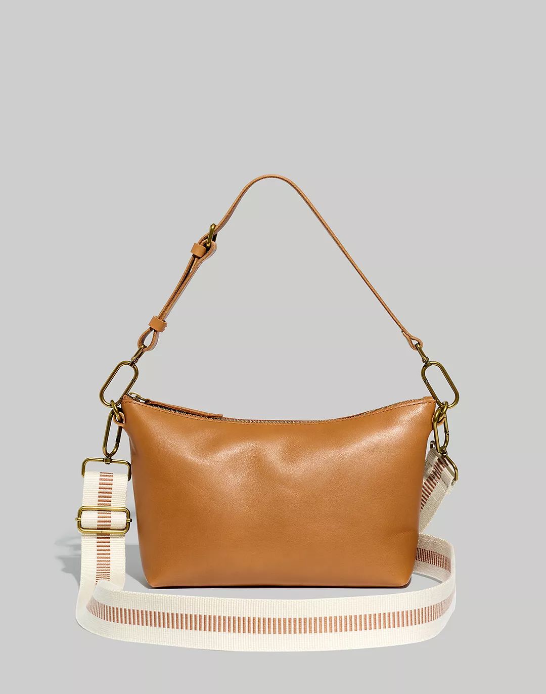 The Leather Carabiner Crossbody Sling Bag: Webbing Strap Edition | Madewell