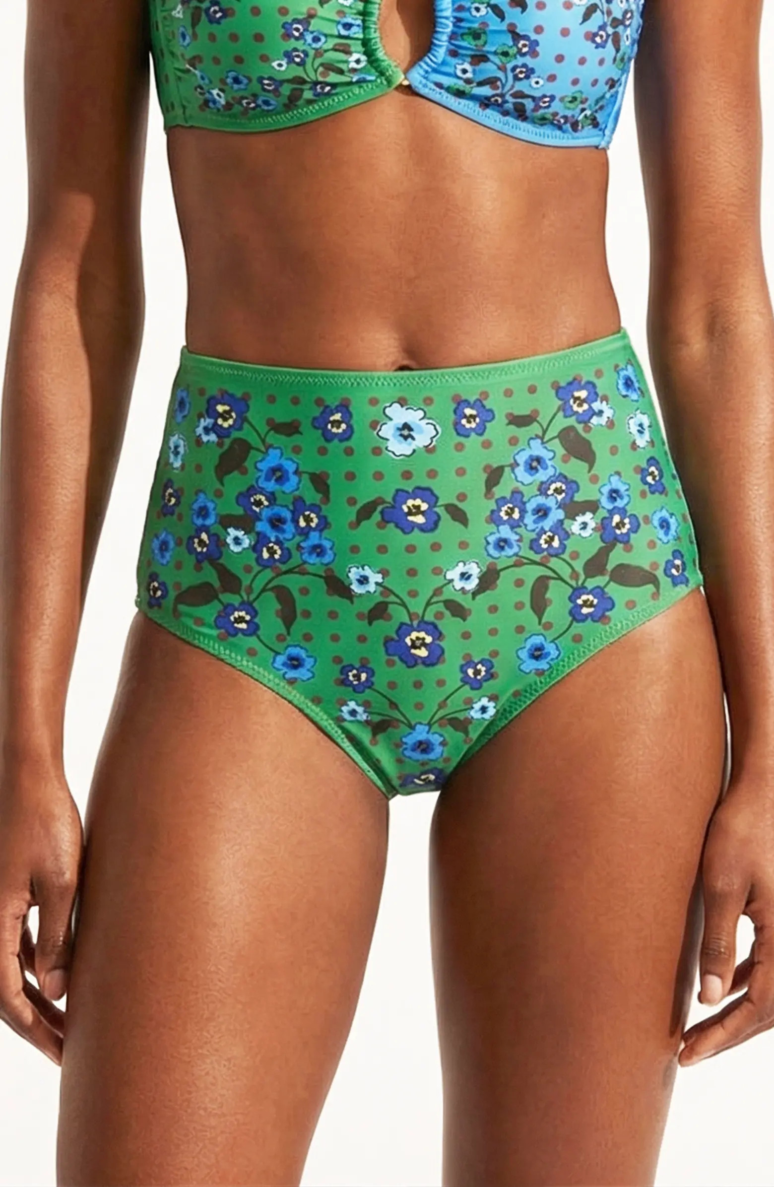 Polka Bloom Reversible Bikini Bottom | Nordstrom