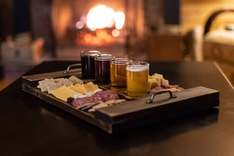 Craft Beer Flight Board Tray w/Drink Glasses. Enjoy tastings/charcuterie all-in-one. Unique housewar | Etsy (US)