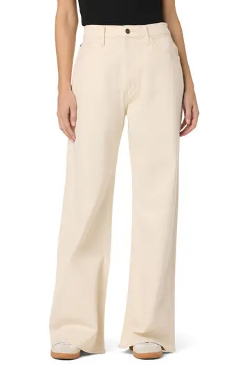 Hudson Jeans Jolene High Waist Wide Leg Jeans in Ecru at Nordstrom Rack, Size 26 X 32 | Nordstrom Rack