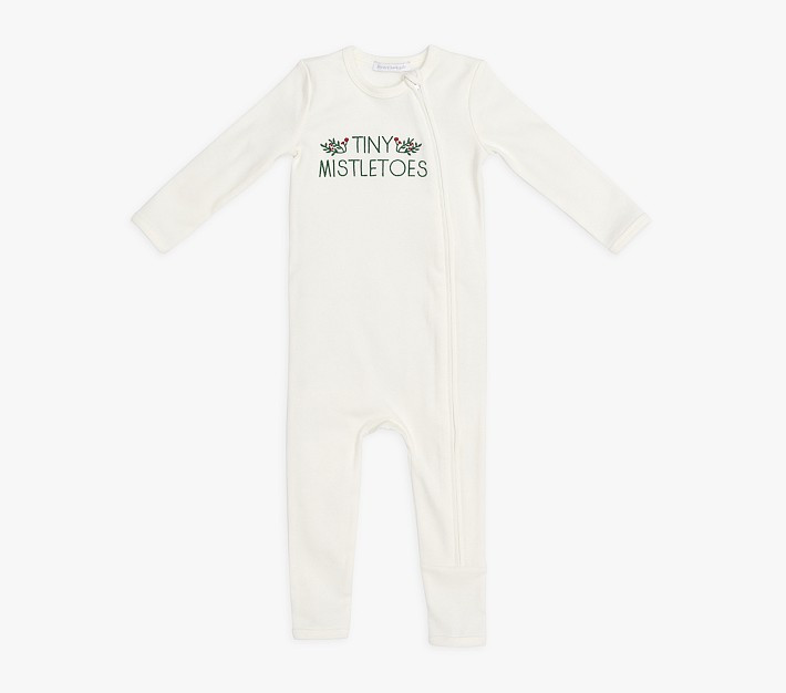 Tiny Mistletoes Organic Cotton Baby Pajama | Pottery Barn Kids