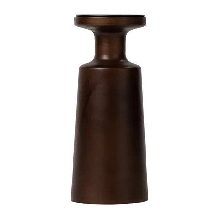 Better Homes & Garden Walnut Finish Indoor Decorative Large Wood Holder 9.25"H | Walmart (US)