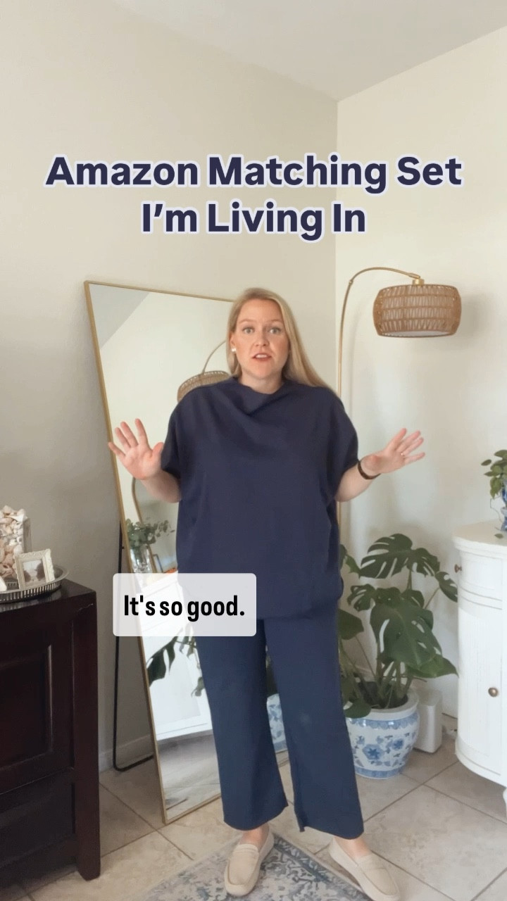 $40 Amazon matching set you’ll want to live in this cozy season - it’s  perfect for feeling comfortable yet pulled together. If you are traveling this holiday season, you’ll want this set. I’m wearing a size Medium and it fits TTS. I might get another set and size up to a Large because of my growing baby bump as I enter the third trimester  

#LTKBump #LTKFindsUnder50 #LTKFindsUnder100