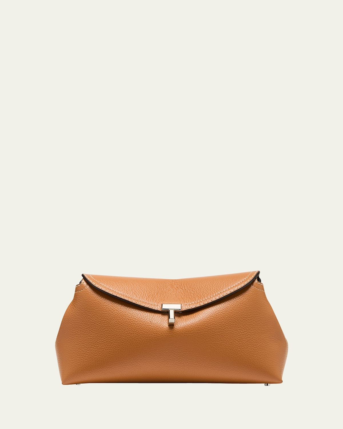 T-Lock Top Handle Bag in Pebble Grain Leather | Bergdorf Goodman