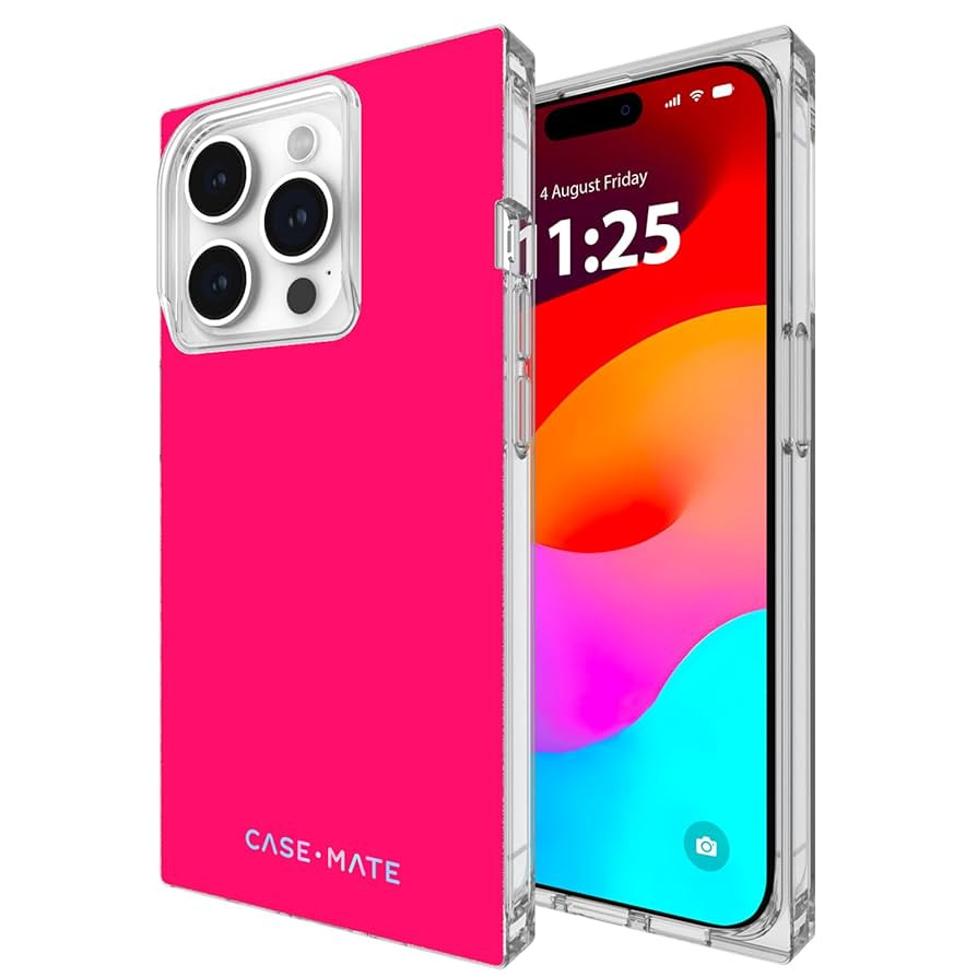 Case-Mate BLOX iPhone 15 Pro Case - Neon Watermelon [12ft Drop Protection] [Compatible with MagSa... | Amazon (US)