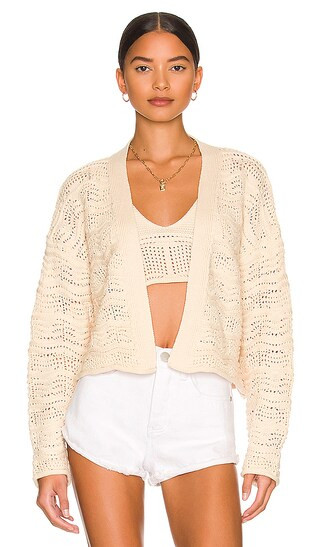Violeta Open Cardigan in Toast | Revolve Clothing (Global)