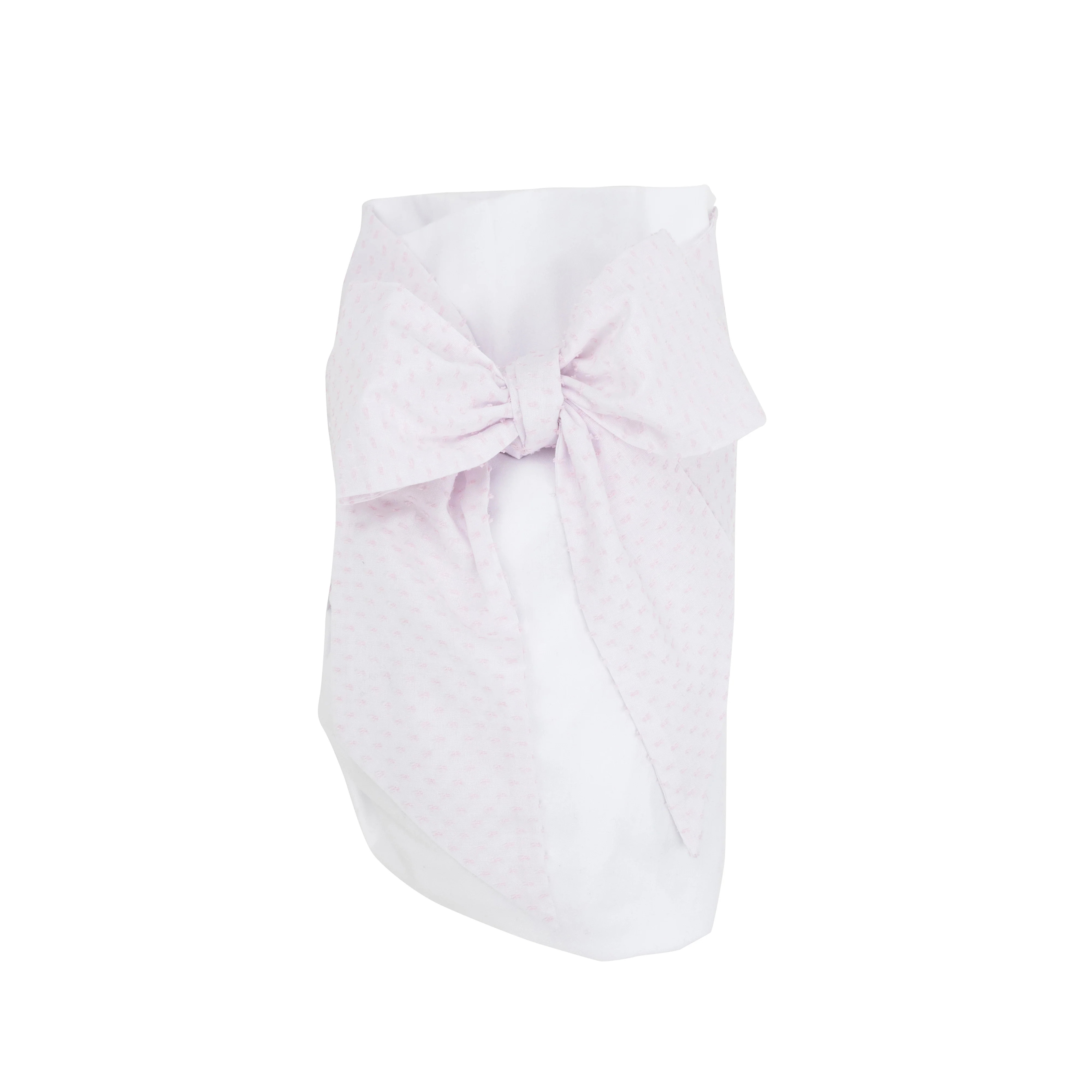 Bow Swaddle ® - Palm Beach Pink Dallas Dot | The Beaufort Bonnet Company