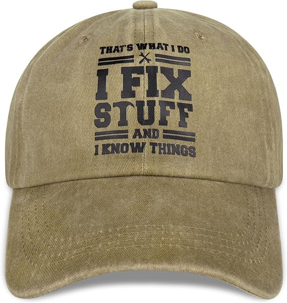 I Fix Stuff Funny Dad Hat Gifts for Men Who Have Everything Baseball Cap Ideas for Birthday Anniv... | Amazon (US)