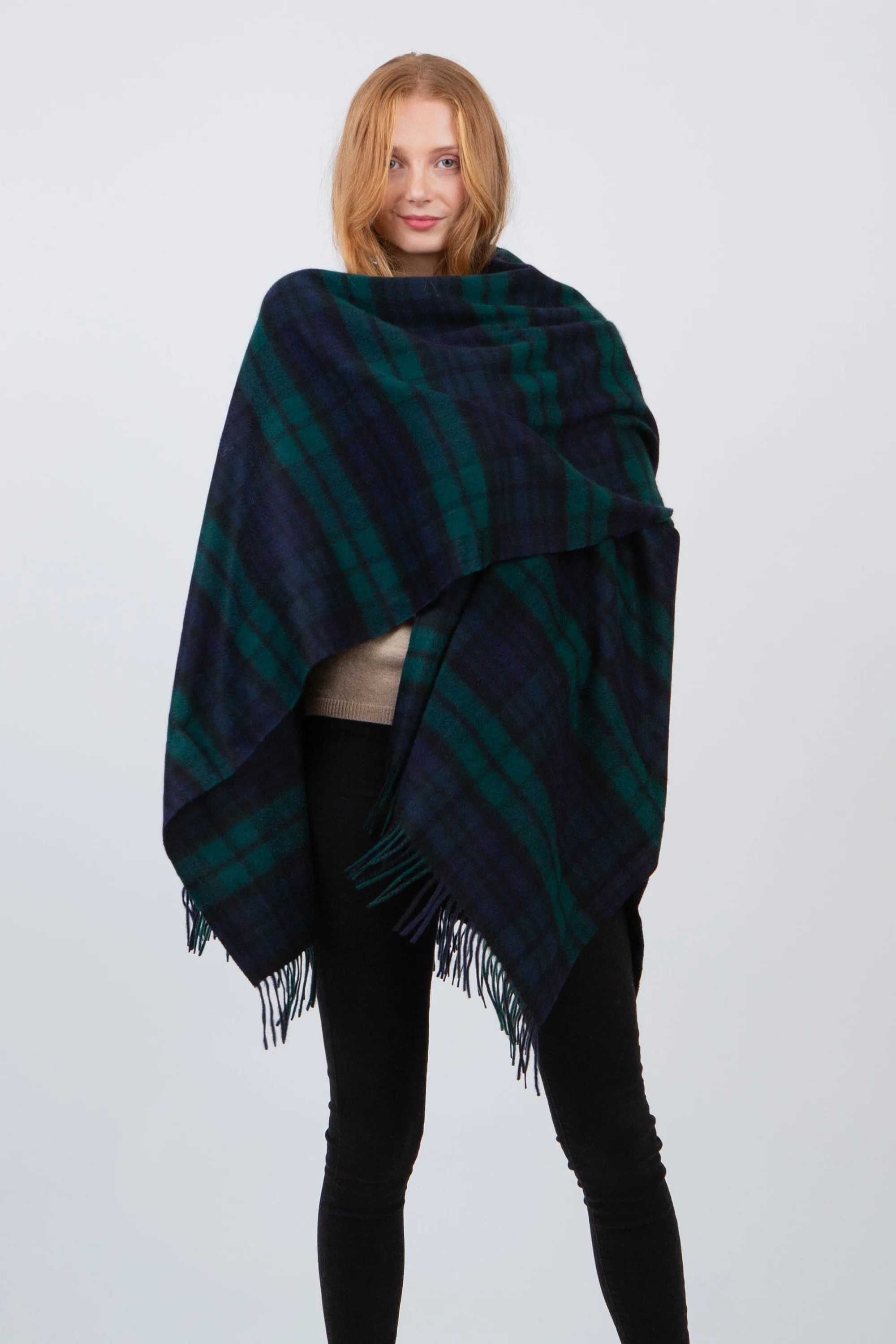 Heritage Tartan Lambswool Wrap - Blackwatch | Kiltane