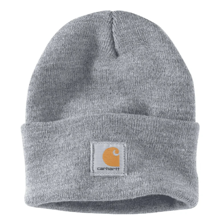 Carhartt A18-Q37 Men's Knit Cuffed Beanie, Heather Gray, One Size | Walmart (US)