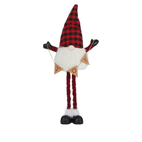 Wind and Weather Holiday Pop-up Gnome with Lit Nose - Large - 9919831 | HSN | HSN