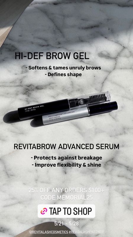 My tried and true brow serum is on sale! 🚨 I’ve been using this serum for years and can’t recommend it enough! The serum will protect against breakage and improve flexibility & shine. Use code: MEMORIAL25 for 25% off any orders $100+! @revitalashcosmetics #revitalashpartner #ad 

Brow serum, brow gel, eyelash serum, beauty products, RevitaLash Cosmetics, sale, The Stylizt 



#LTKFindsUnder100 #LTKSaleAlert #LTKBeauty