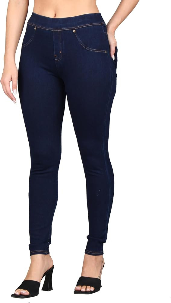 Lildy Women's High-Rise Jean Jeggings | Amazon (US)