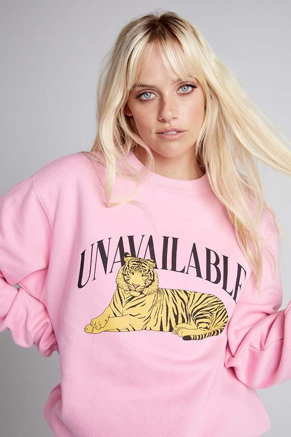 UNAVAILABLE LOUNGING TIGER OVERSIZED SWEATSHIRT | LULUSIMONSTUDIO