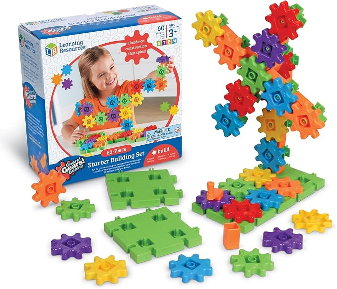 Learning Resources Gears Starter Building Set, STEM Activities, Fine Motor Skills, Toddler Explor... | Amazon (US)