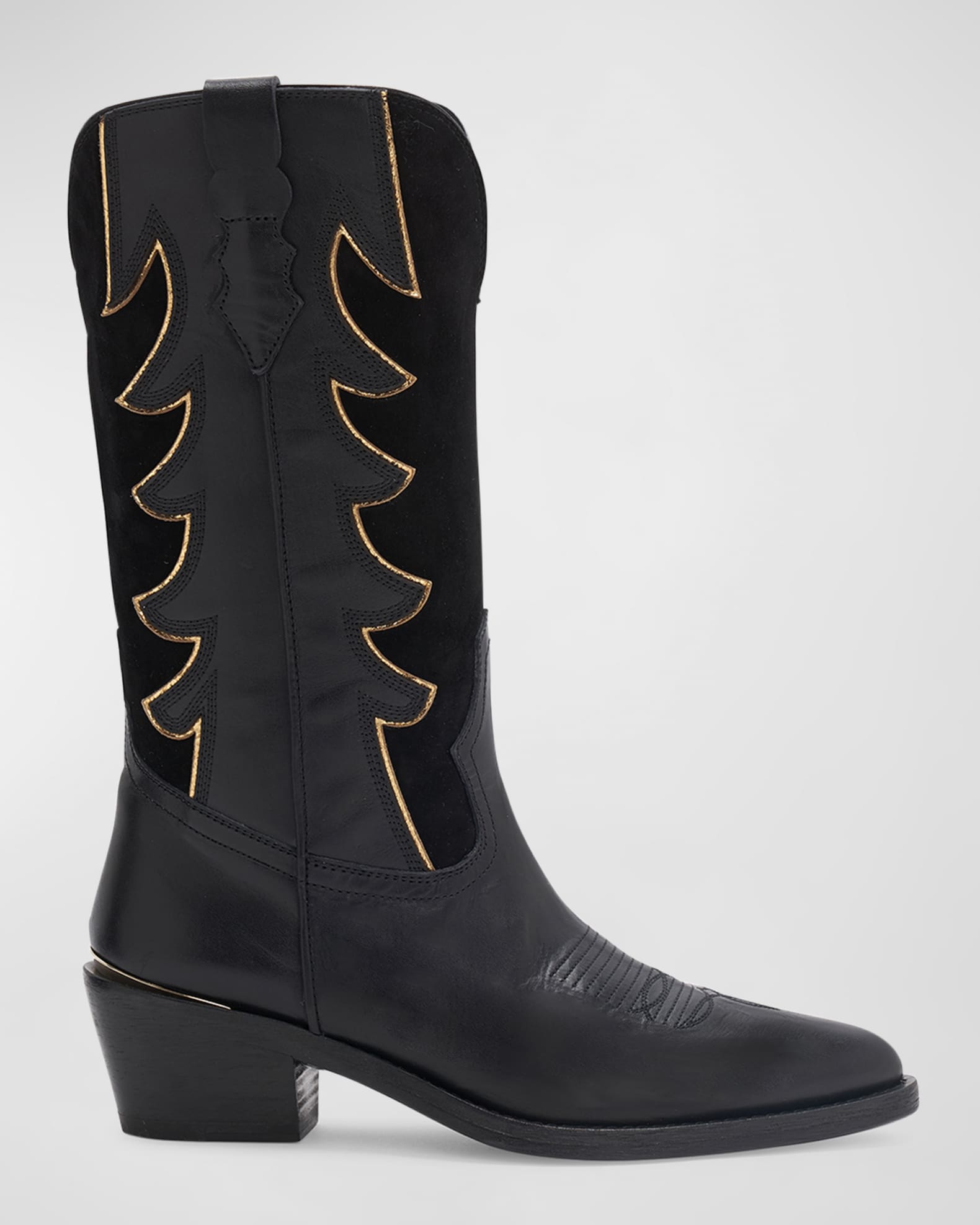Rochelle Mixed Leather Western Boots | Neiman Marcus