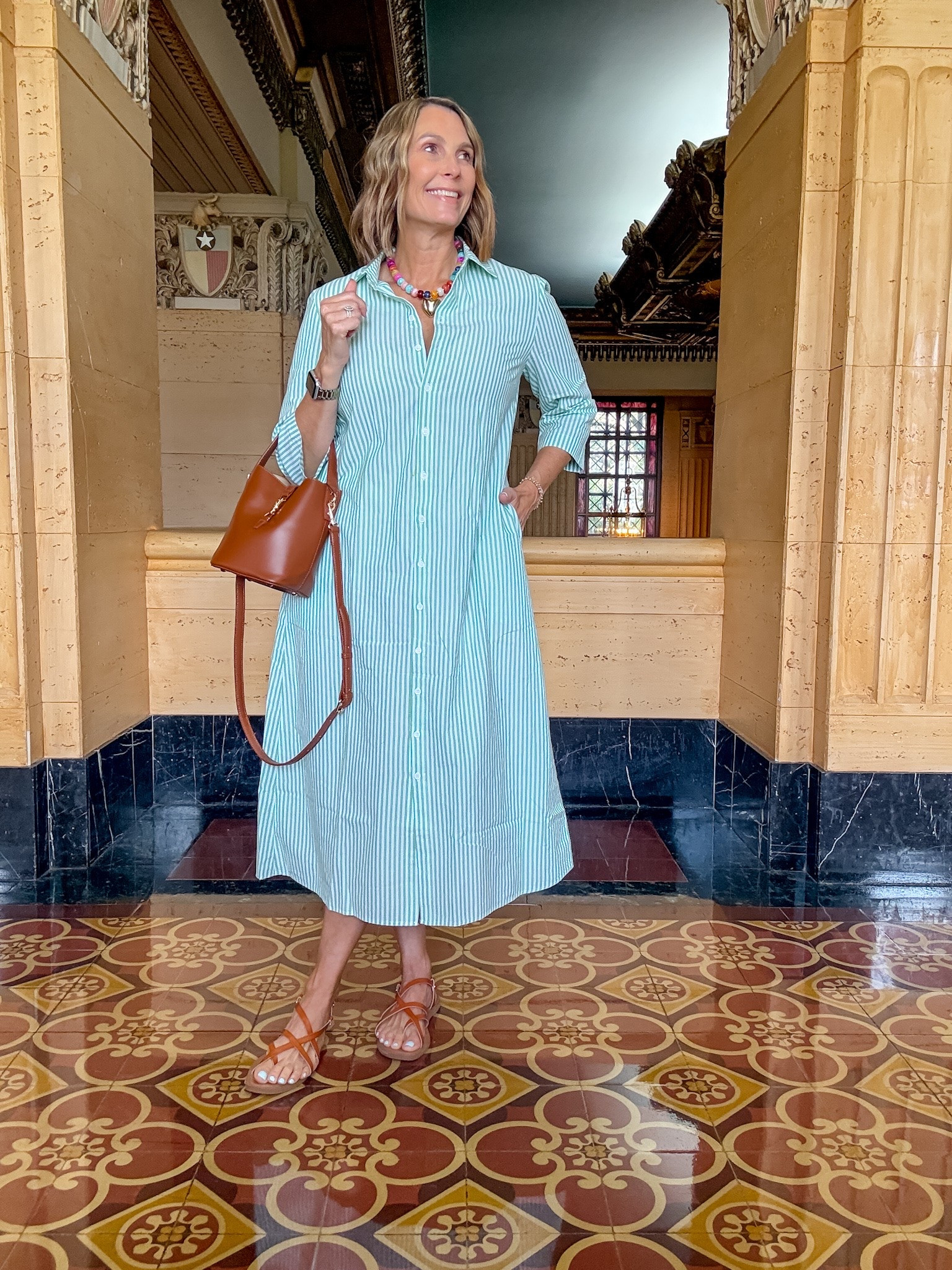 Loved this dress so much I kept in two colors!  It’s lightweight and perfect for the summer.  Grabbed a new little bag to carry and some comfy new sandals for summer too!

#LTKOver40 #LTKootd #LTKMidsize